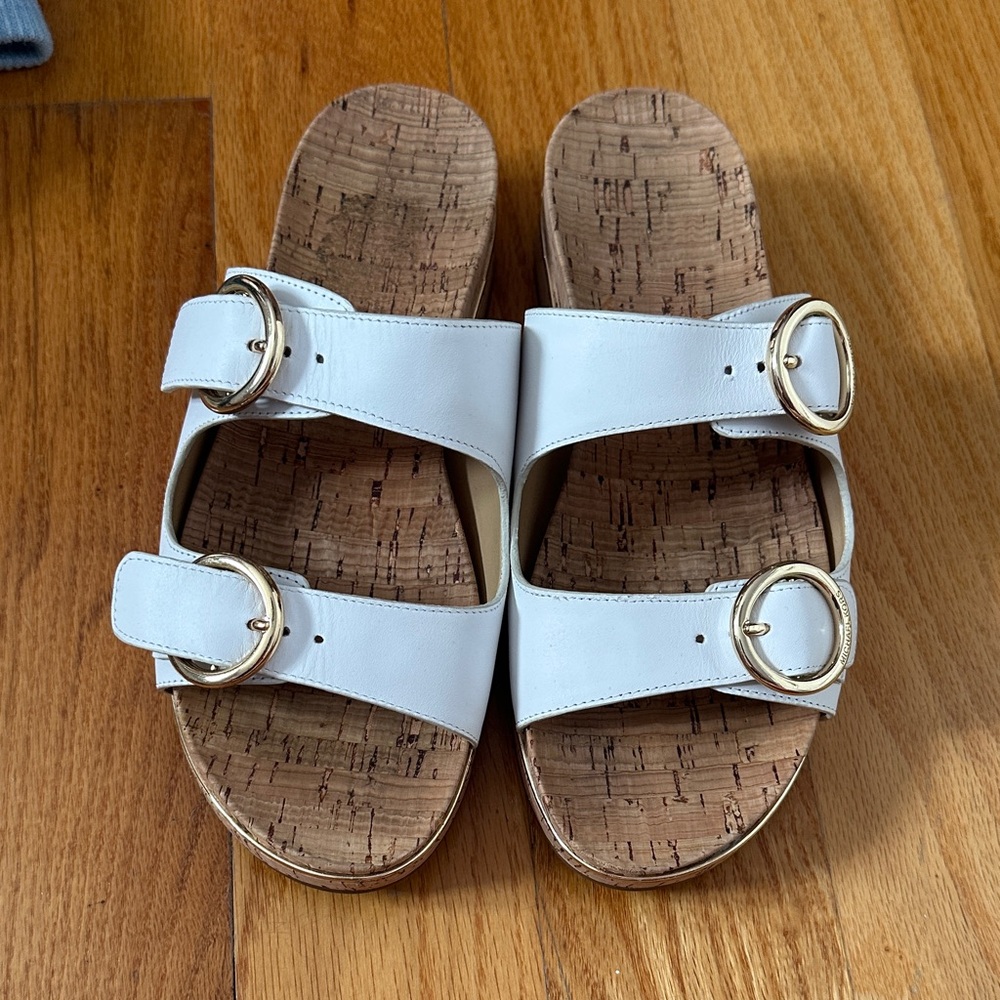 ESTELLE Sandal White Double Buckle MK
